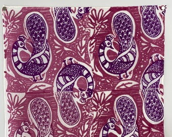 Habotai hankie de seda de 11" impreso a mano