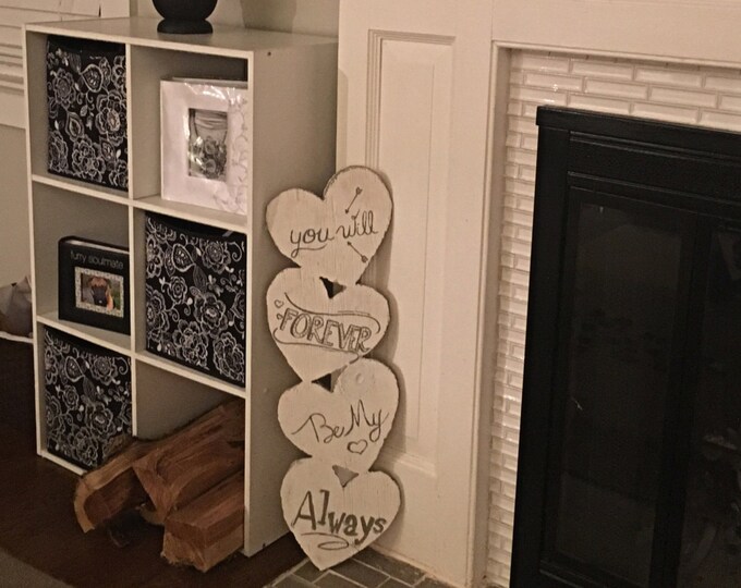 Stacking Wood Heart Cut Out Etsy