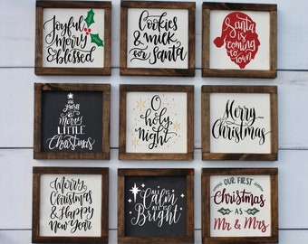 Santa Stop Here Vintage Retro Style Wooden Road Street Sign Christmas Present