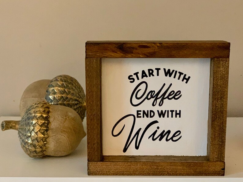 Wine Mini Farmhouse Signs Wine Decor Wine Signs Bar Signs Etsy