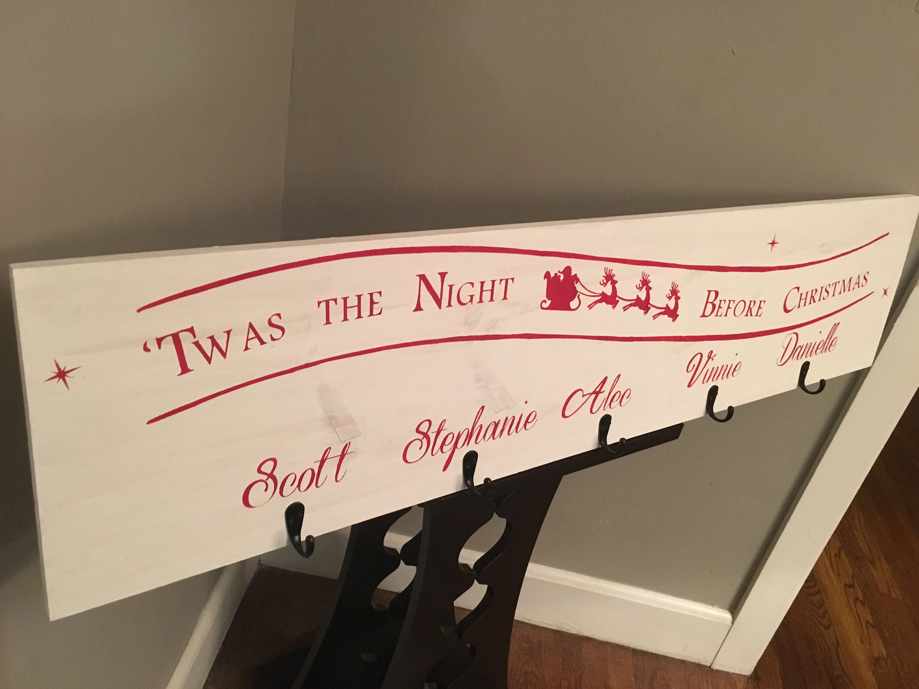 Personalized Stocking Hanger Etsy