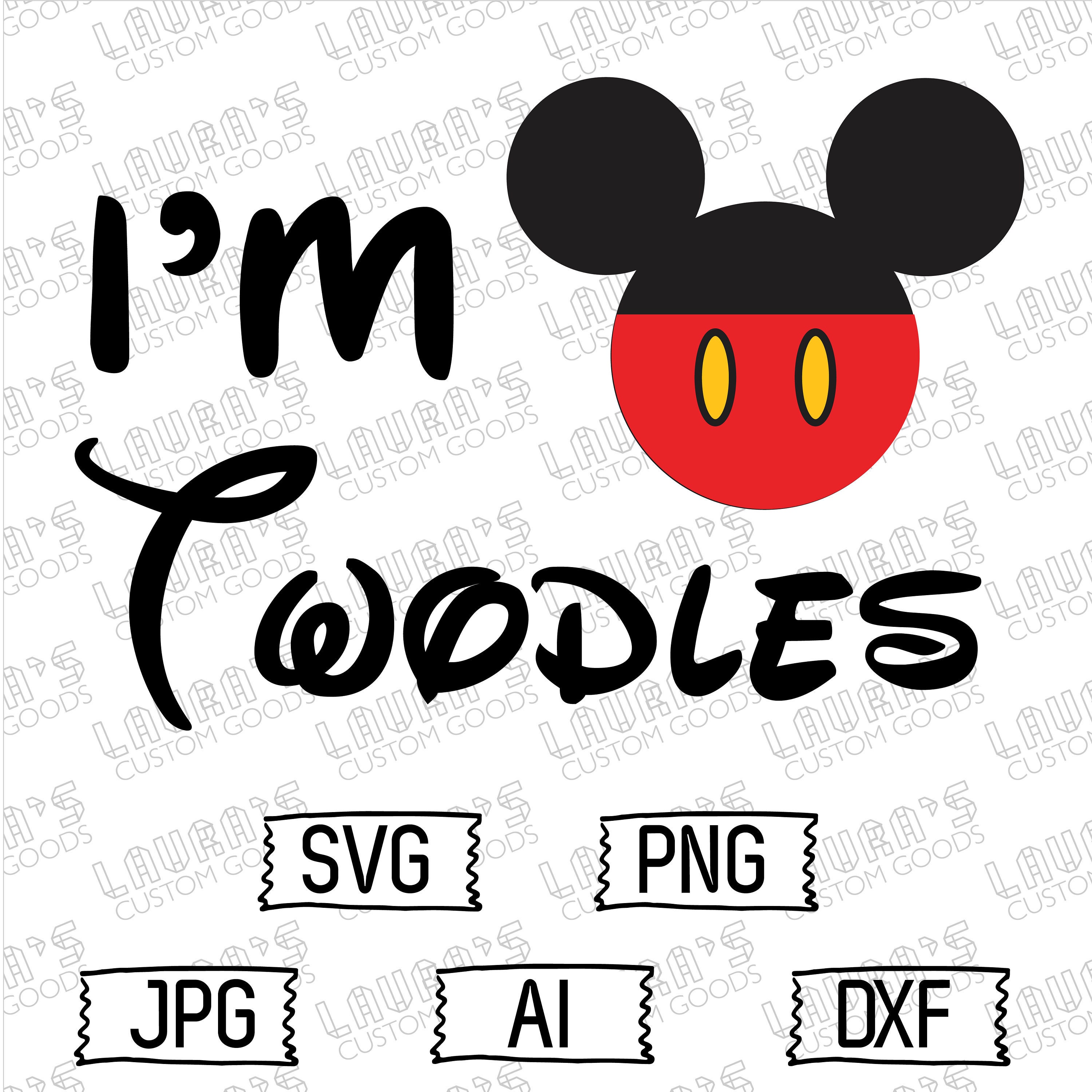 Mickey Mouse Two Svg Mickey Mouse Svg Oh Twodles Brother Etsy