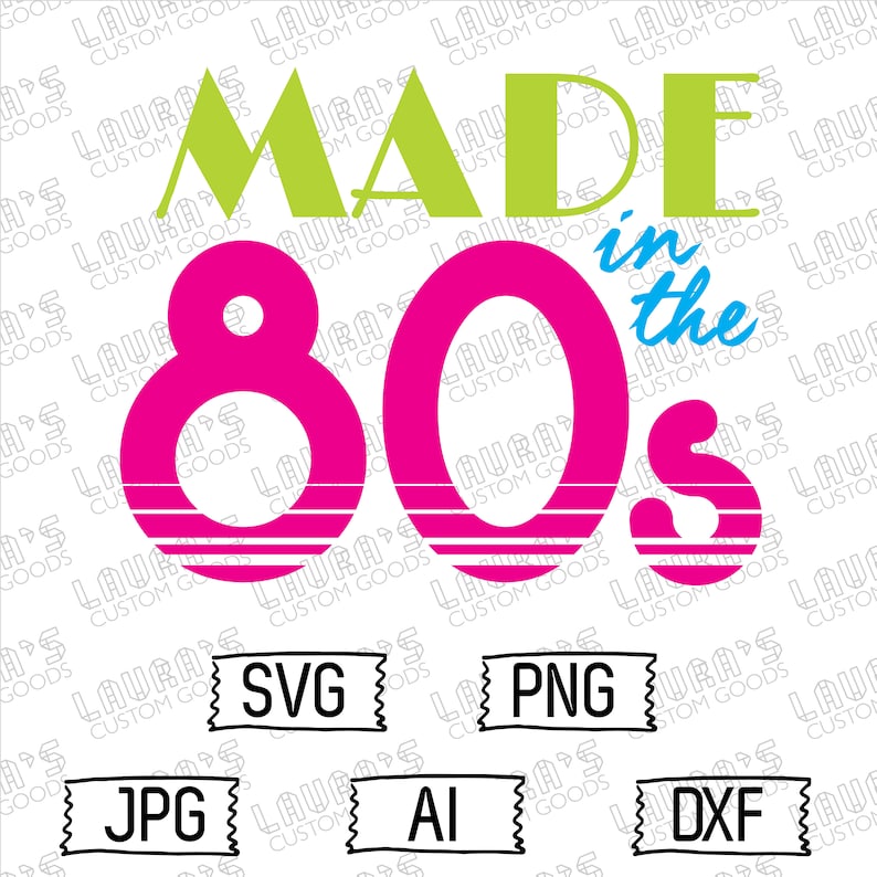 Made in the 80s Svg 1980s Svg Nostalgic Retro Svg | Etsy