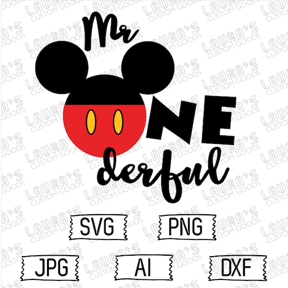 Download Mickey Mouse One svg Mickey Mouse svg OneDerful svg One | Etsy