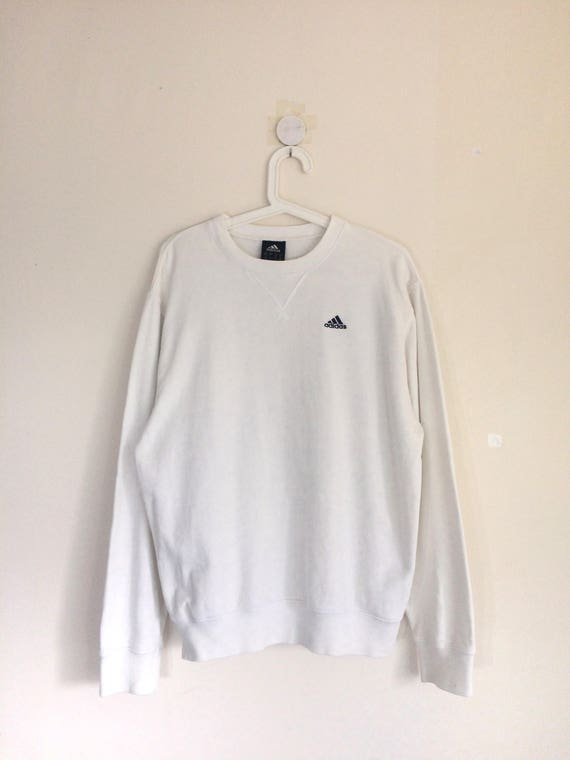 white adidas jumper