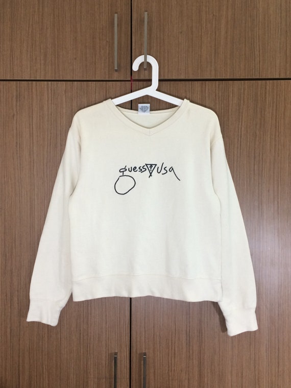 guess multi script sweatshirt