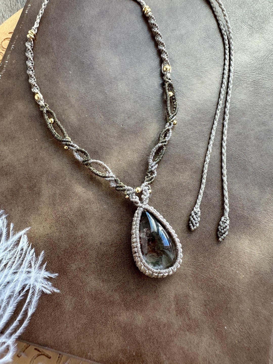 Luxury Gothic Macrame Art Handmade Necklace
