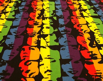 Fabric, My Crowd, Alexander Henry, DE LEON Design Group, 100% Cotton Fabric, Rainbow