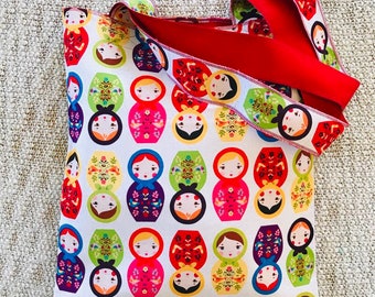 Shoulder Bag, Unique Colorful Bag, Market Bag, Rainbow Fashion, Phone Pocket Canvas Bag, Sustainable Cotton Bag, Reusable Tote, Summer Tote