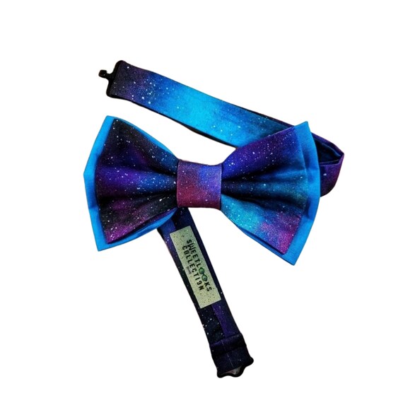 galaxy bow tie and suspenders