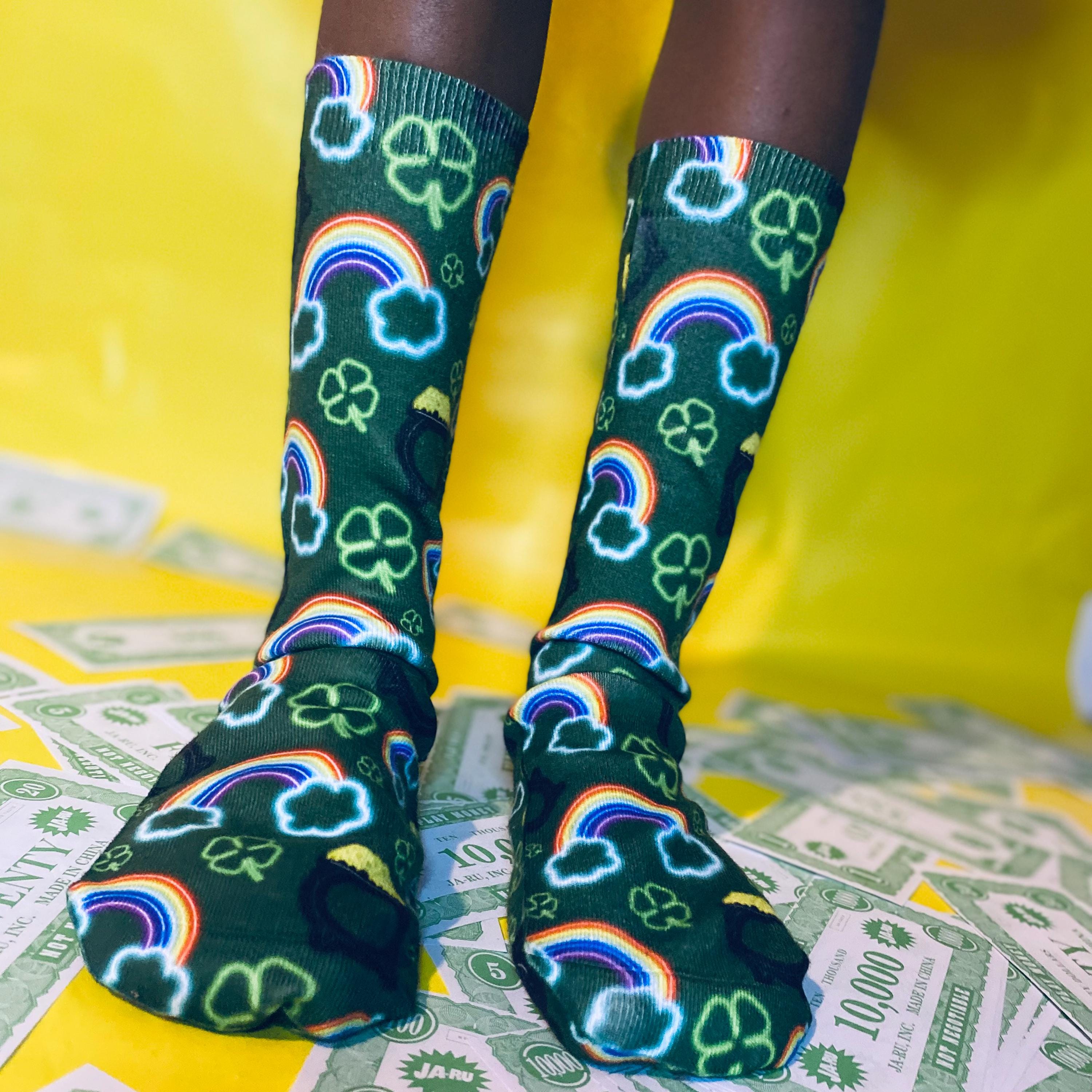 neon basketball socks