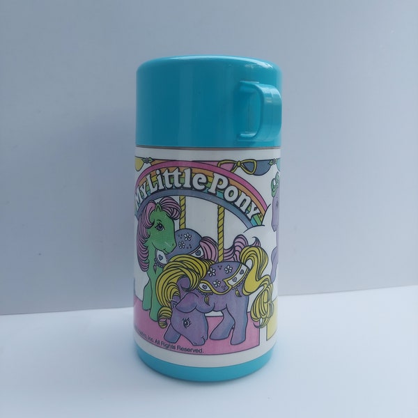 Vintage 1989 My Little Pony Aladdin 8 oz Thermos Hasbro Inc.