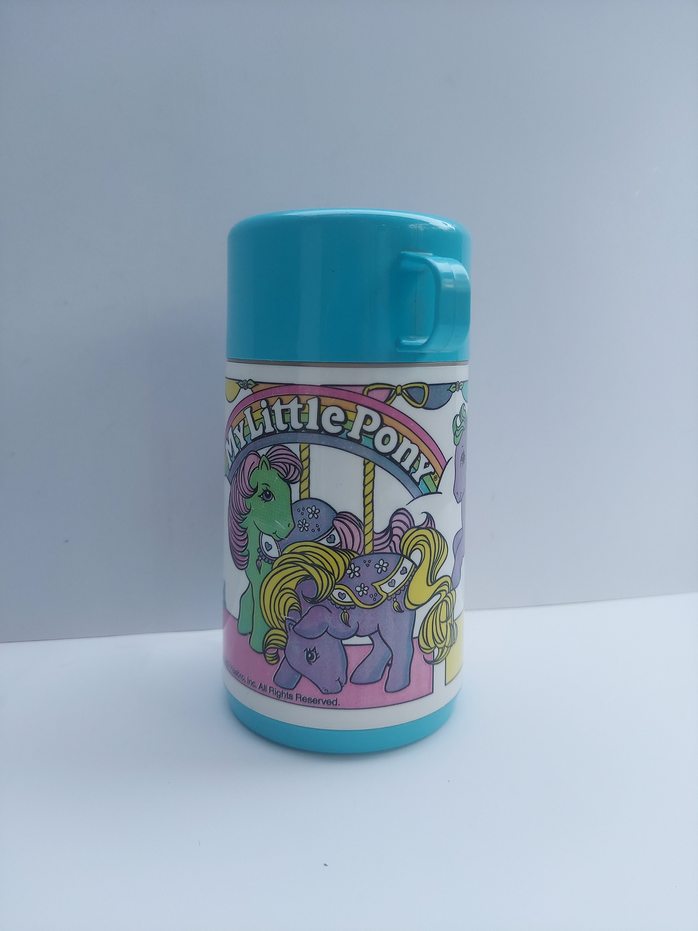 My Little Pony Lunch Box Thermos vintage 80's Aladdin Lunchbox Lunch Box  Complete Horse Pony Girl Toy 1986 Pink Lunch Box Hasbro Gift 