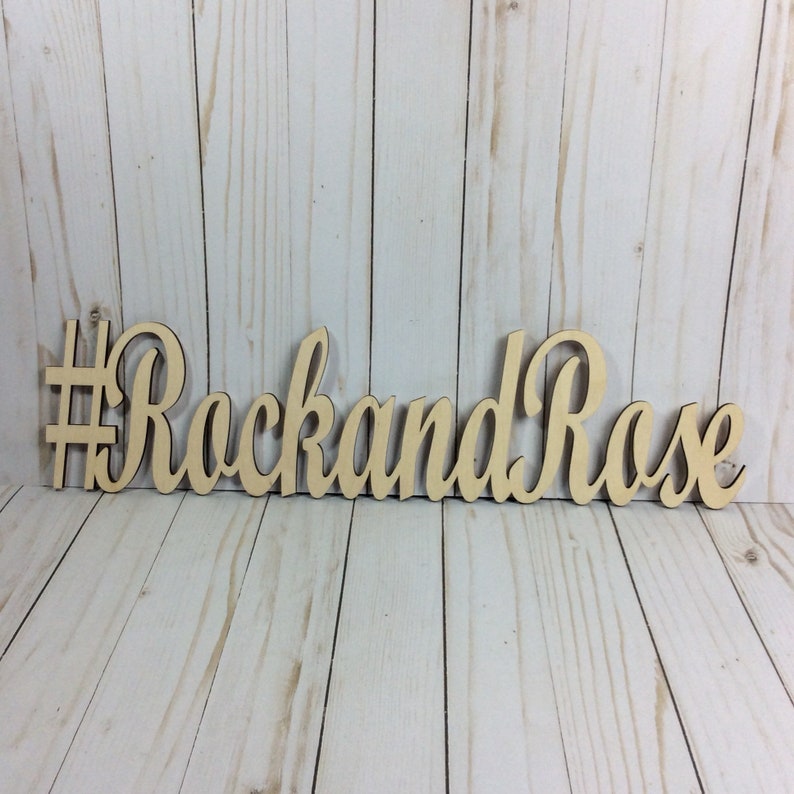 Wedding hashtag sign wooden hashtag sign personalized Etsy