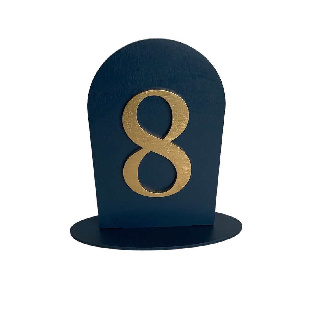 Arched Wood Table Numbers Etsy arched-wood-table-numbers-etsy