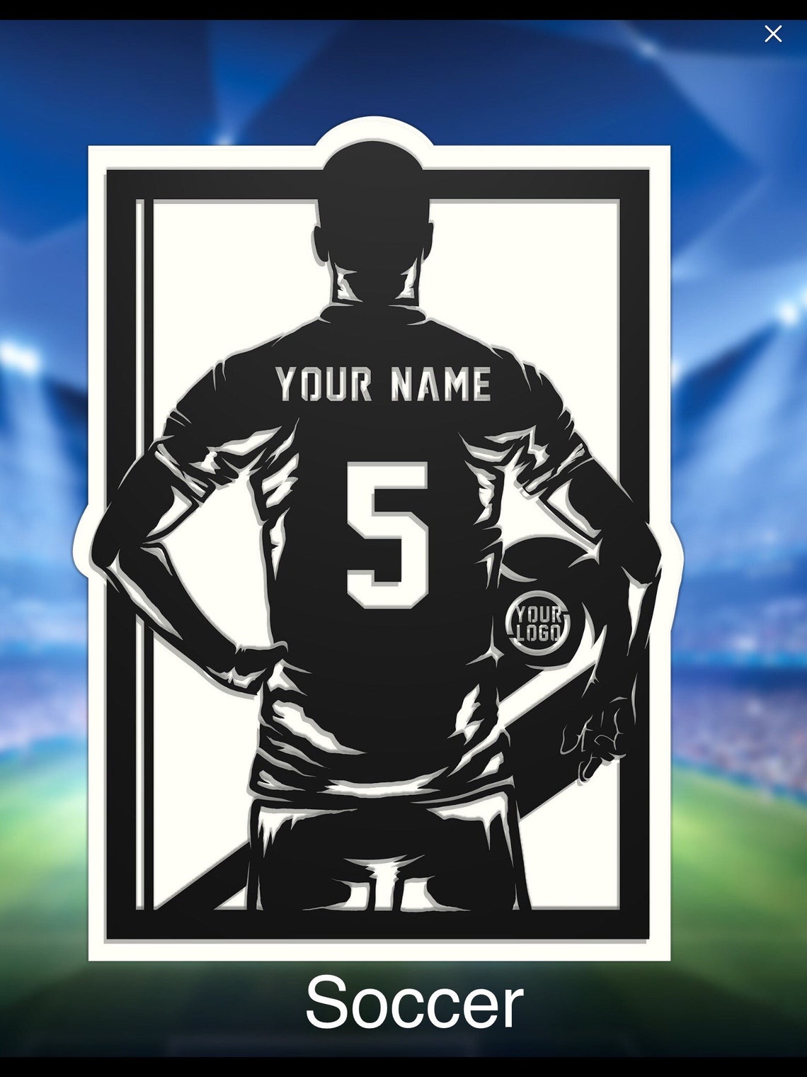 Large Personalized Football Sign Custom Wood Football Wall Etsy