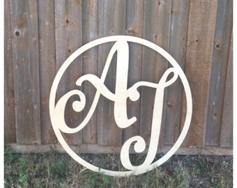 monogram name sign / personalized wedding sign / couple name sign / wood bride and groom sign / reception decor