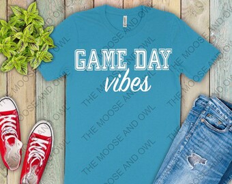 Game day vibes shirt, football shirt, game day tshirt, football fan tshirt, mom football shirt, baseball shirt, sports shirt