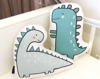 Nursery Cushion, Dinosaur pillow, Plush dinosaur, Pillow, Monochrome Pillow, Children's Room Decor, Gift for Kids, Monochrome nursery NEW