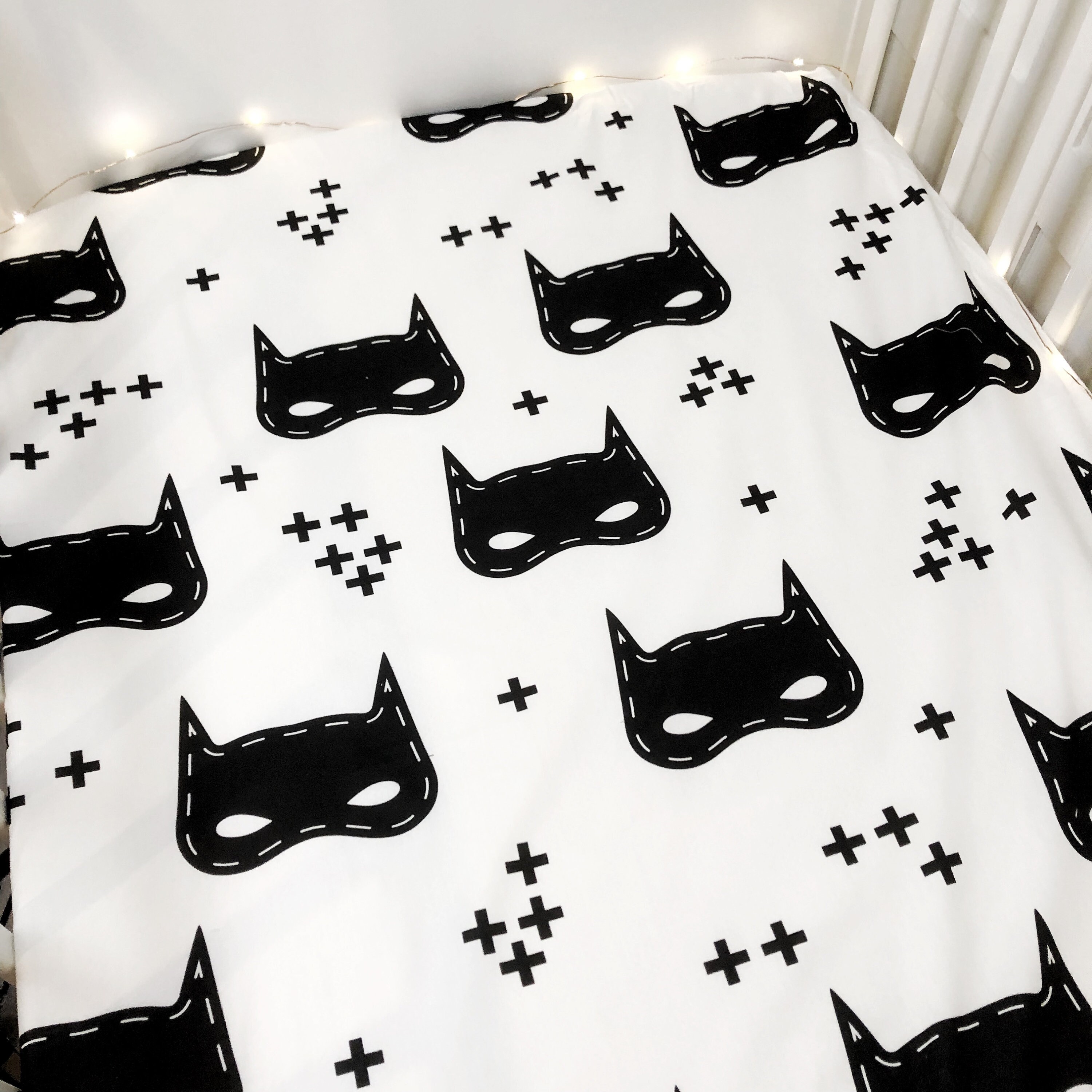 Batmask Superhero Duvet Cover Set Superhero Bedding Bat Decor Children s Room Decor Cotbed Sheet Baby Bedding Single Bat Bedding Etsy
