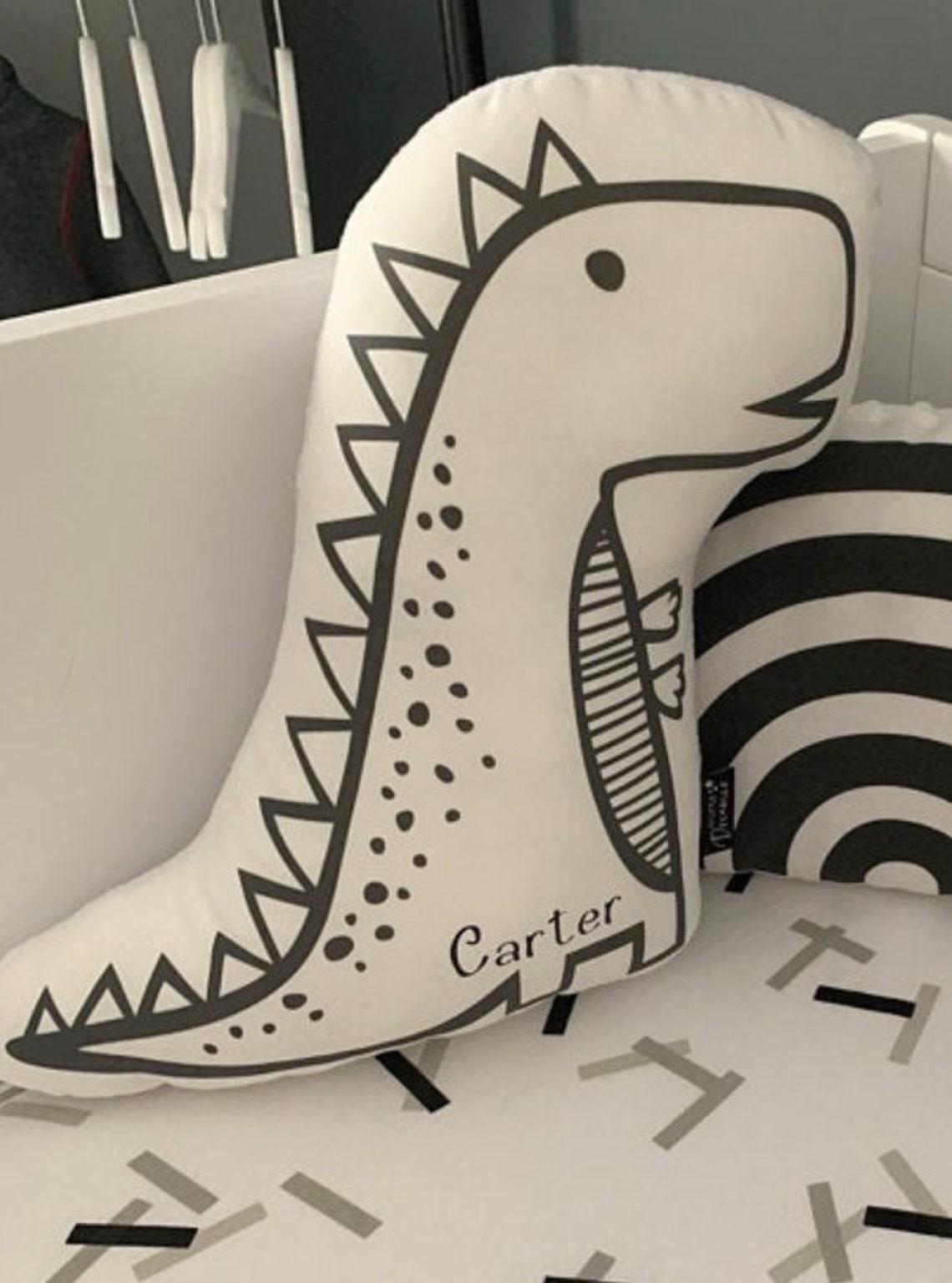 Nursery Cushion Dinosaur Pillow Plush Dinosaur Pillow Etsy