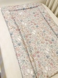 Baby Changing Mat - Bunnies and Balloons, Nappy Changing Mat, Waterproof Mat, Baby Gift, Wedge Changing Mat, Bunny Floral Nursery Decor