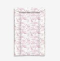 Baby Changing Mat - Chinoiserie Toile de Jouy Safari - PINK, Nappy Changing Mat, Waterproof Mat, Baby Gift, Wedge Changing Mat