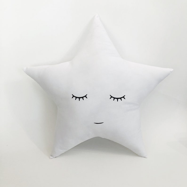Sleepy Star Pillow Moon Pillow Cloud pillow Nursery Etsy