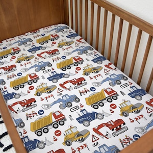 Linge de lit pour camions et pelles, Literie JCB, Housses de couette, Draps-housses, Décoration de chambre d&#39;enfant, Linge de maison pour enfants, Camions et pelles, Déco pour enfants