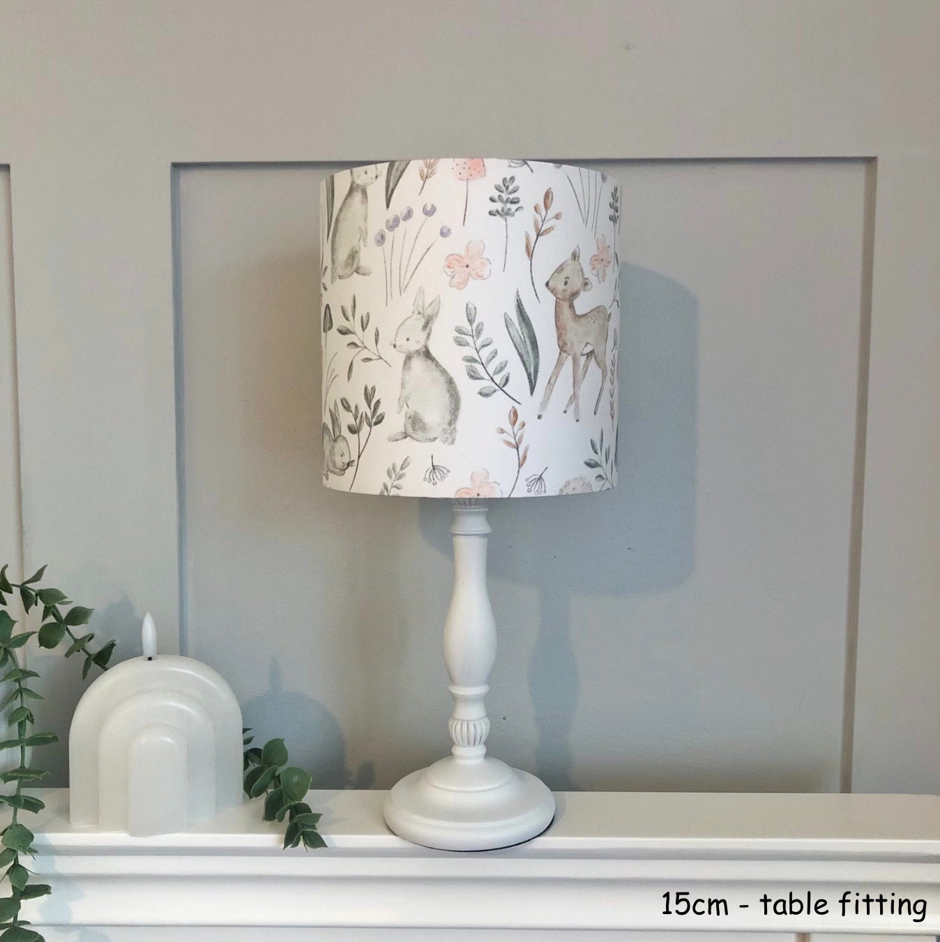 LAMPSHADE Nursery Ceiling Sketch Woodland Lampshade Etsy UK