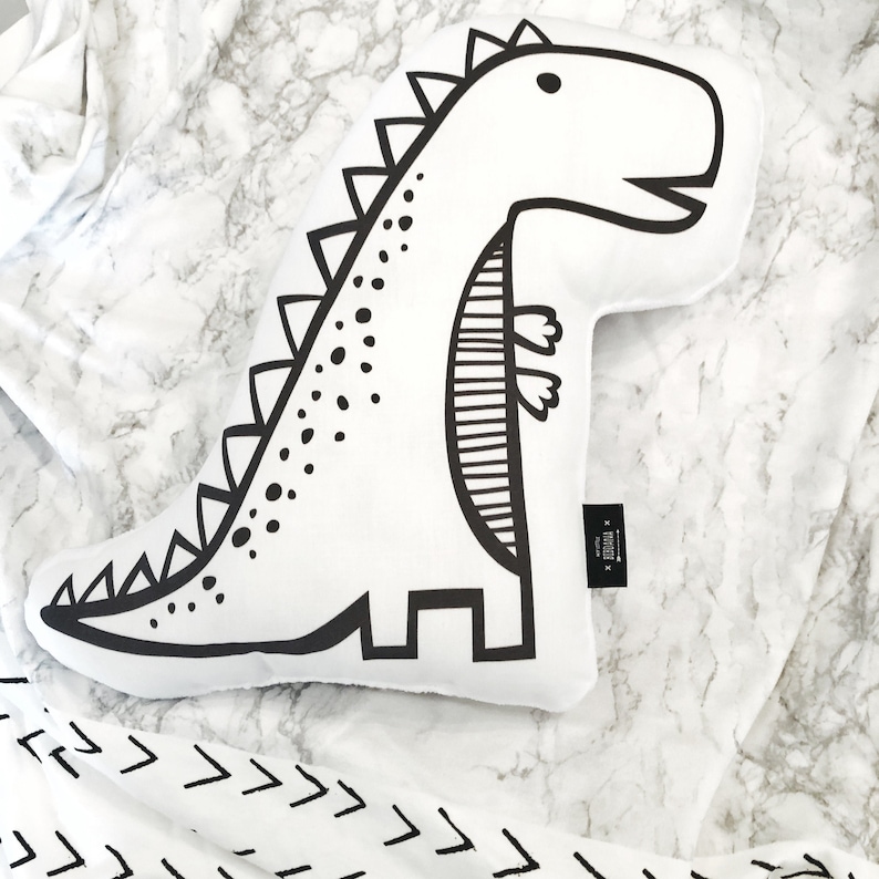 Nursery Cushion Dinosaur pillow Plush dinosaur Pillow Etsy