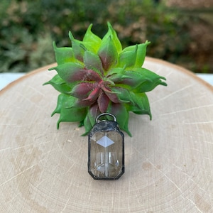 Small silver shade crystal square