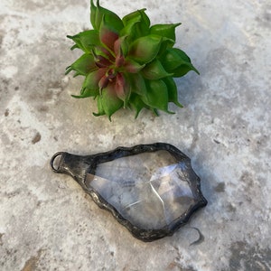 Hand soldered chandelier crystal- Please read the description