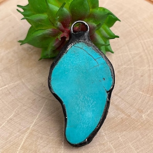 Hand soldered aqua slab