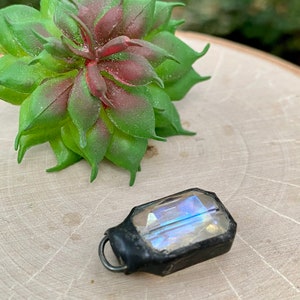 Soldered Pendant | SMALL AB CRYSTAL