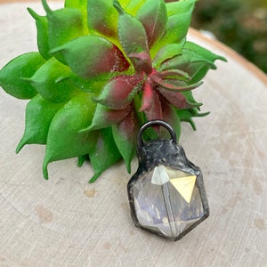 Soldered Pendant | Octagon Crystal | AB shade