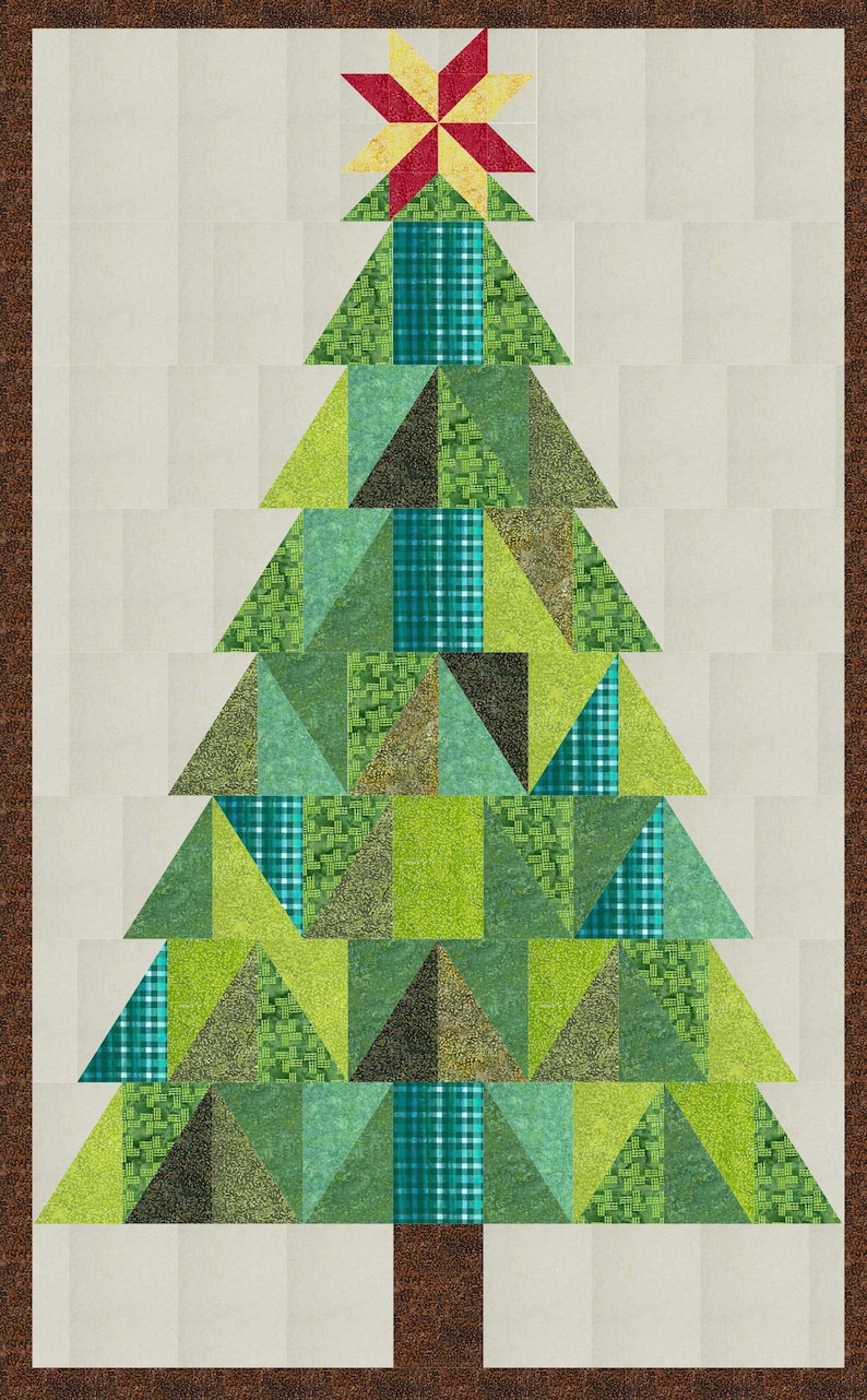 Gandiegow Christmas Tree Quilt Plus Sweet Home Apronprinted Etsy