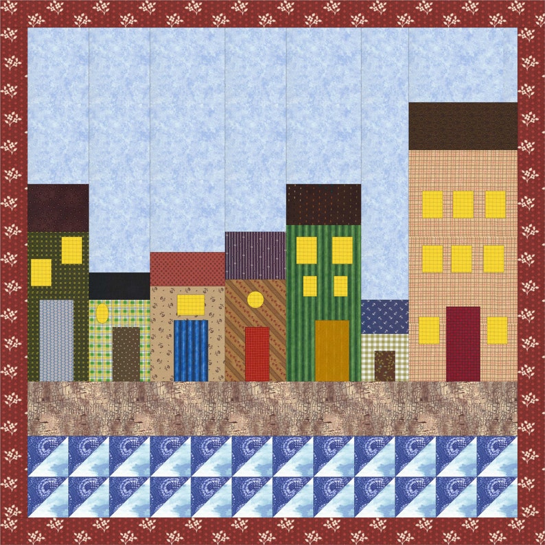 Gandiegow by the Sea Quilt-Printed Pattern Kilts and Quilts series by Patience Griffin image 5