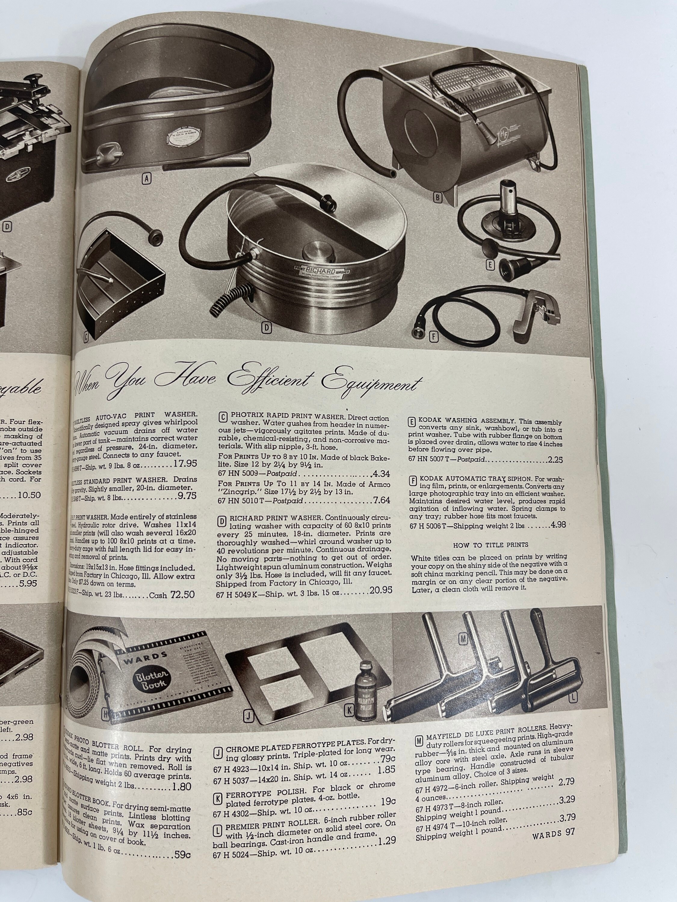 Vintage 1948 Montgomery Ward Photographic Catalog Etsy