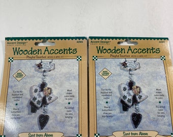 Wooden Accents Sent from Above wood and wire kit. Pair