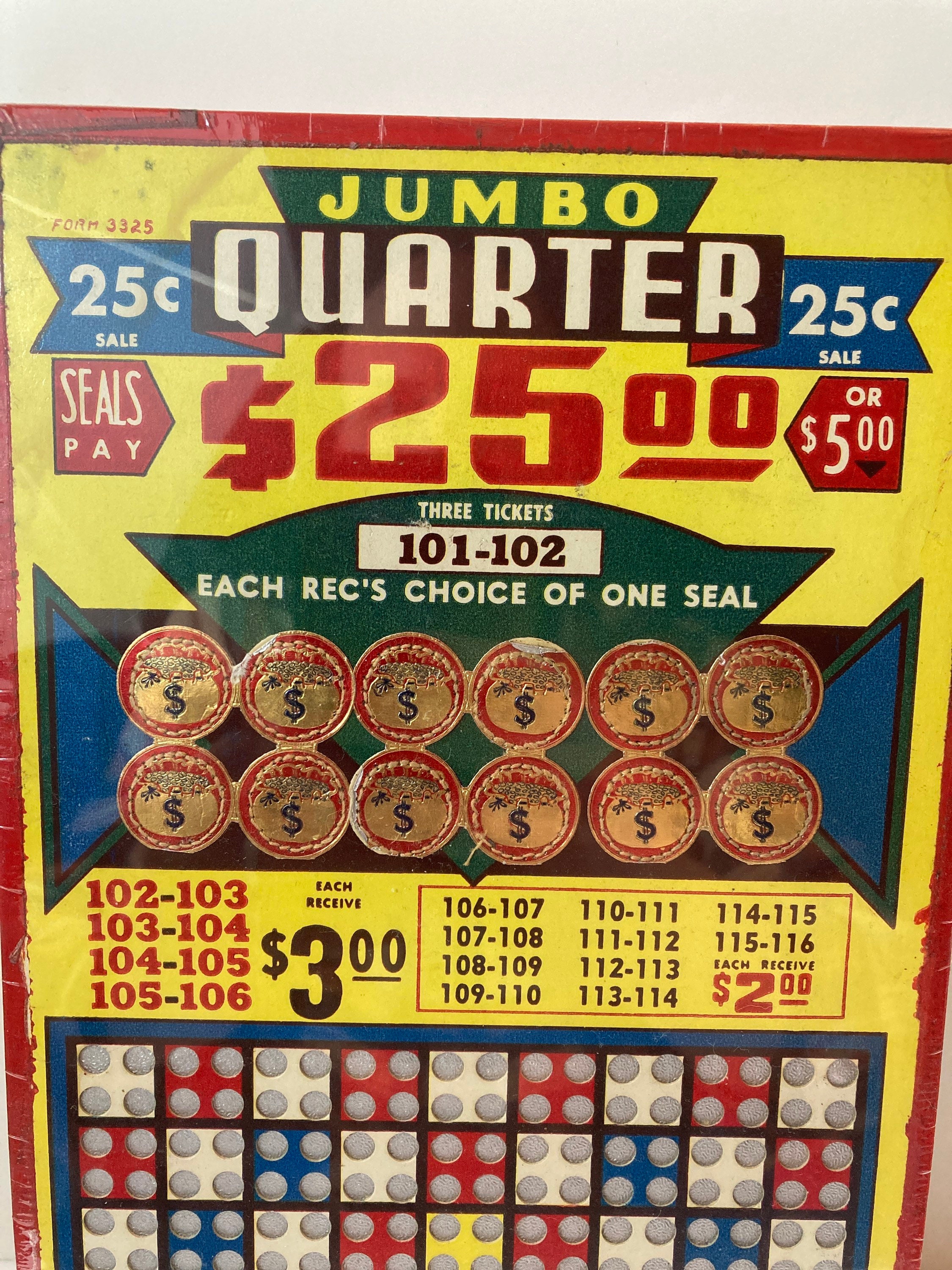 Vintage punch card game NOS sealed Etsy