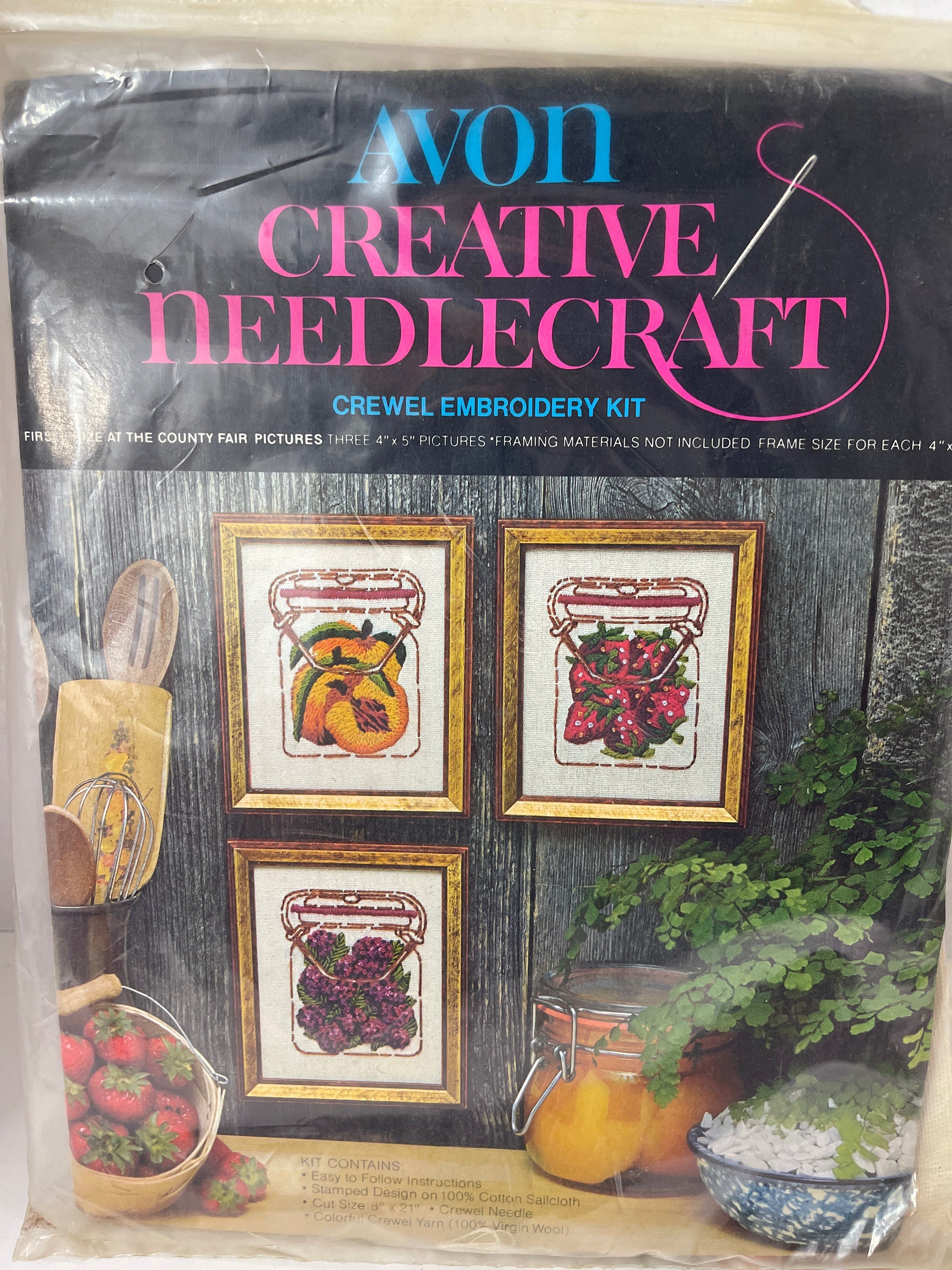 Crewel Embroidery Kit Called Greensleeves 