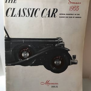 The Classic Car Summer 1955 Marmon Issue good condition
