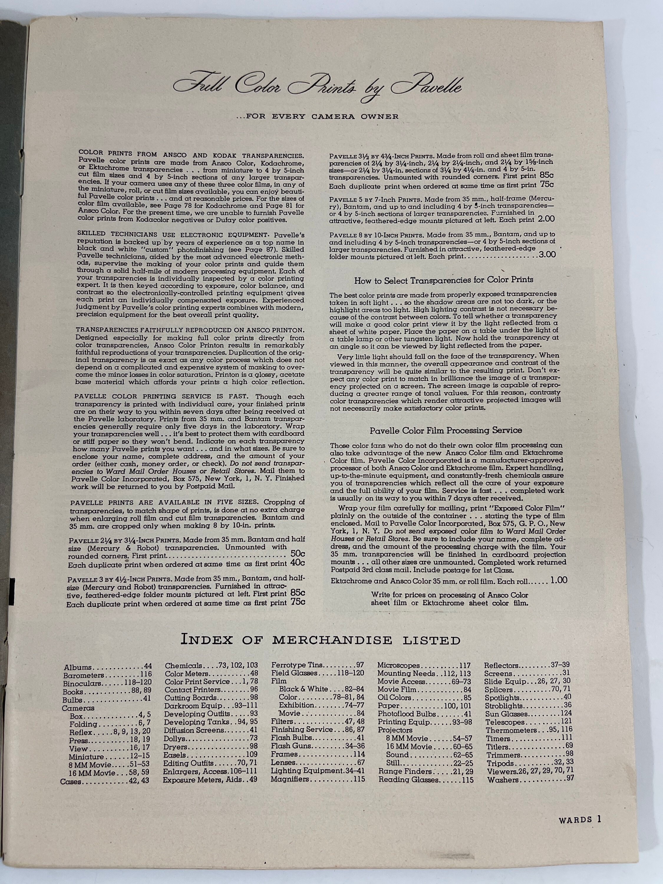 Vintage 1948 Montgomery Ward Photographic Catalog Etsy