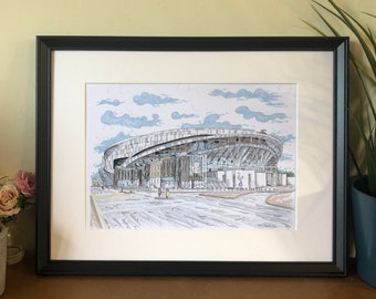 Tottenham Hotspur Stadium  -  Tottenham Hotspur - London - COYS - Spurs -  English Football - Football Art - Football Stadium - Print