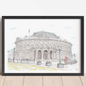 Leeds Corn Exchange Art Print: West Yorkshire Landmark, Historic Architecture