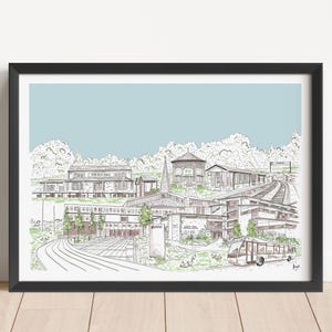 Leeds Trinity University Print: Horsforth Landmarks, Travel Art
