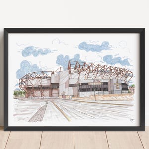 Valley Parade, Bradford City FC, Bradford, West Yorkshire, English Football, Football Art Poster, Soccer, Football Stadium Print, Wall Art