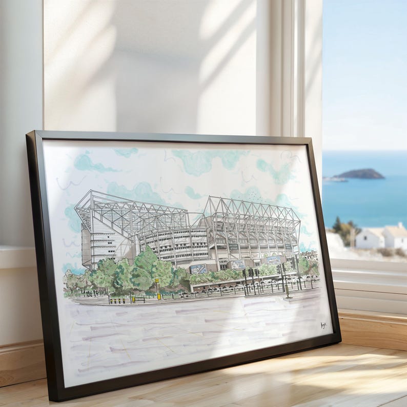 St James Park Print: Newcastle United FC Stadium Art image 4