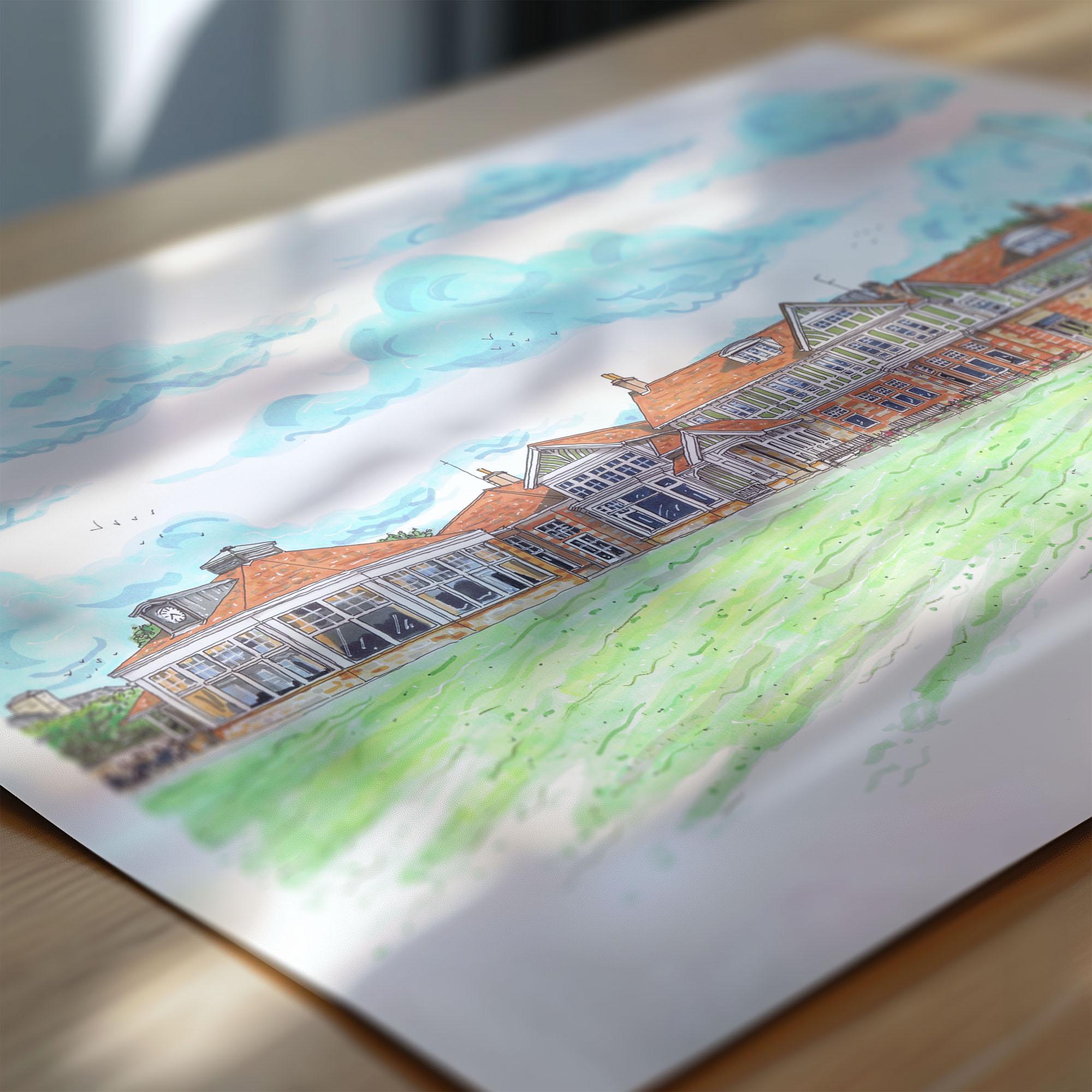 Affiche De Golf - Muirfield Gullane Écosse - Phil Mickelson - 35x60 Cm - Neuf
